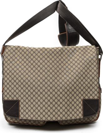 Celine Pre-owned Womens Large Flap Messenger Shoulder Bag - Beige - One Size