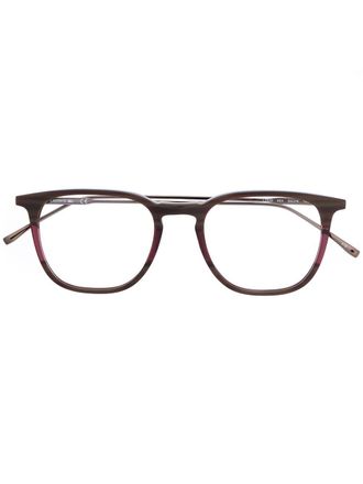 Lacoste square frame glasses - unisex - Acetate/Metal - 47 - Brown