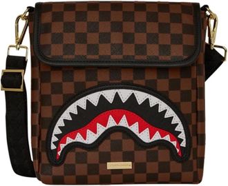 Sprayground Multicolor Messenger Tas Limited Edition - Dames - Schoudertassen - Bruin - ONE Size - Leer - Tassen