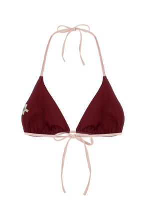 Fendi Striped Lycra Bikini Top