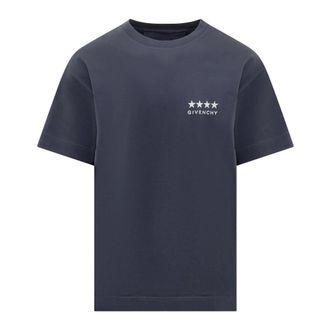 Givenchy T-Shirts, male, Blue, 2XL, Standard Short Sleeve T-shirt