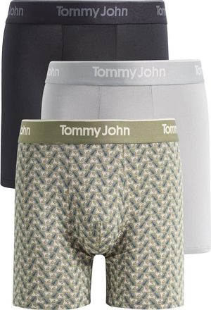 Tommy John 3-Pack Second Skin 6-Inch Stretch Modal Boxer Briefs in Black Monument Golf Carts at Nordstrom, Size Xx-Large