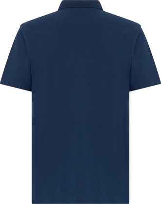 Valentino Garavani Mens Polo Shirt Piqu&eacute; Cotton Blue T-shirts And Polos