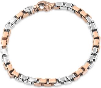 Pompeii3 Mens Tight Box Link 14k Gold (50gram) or Platinum (81gram) 5.5mm Bracelet 8.5