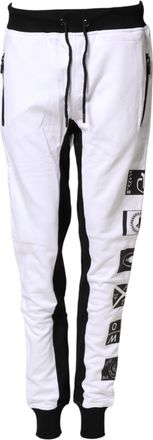 Frankie Morello Black White Skinny Jogger SweatWomens Womens Pants (Pre-Owned)