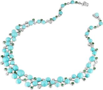 Anabela Chan Collana Turquoise Constellation in vermeil rodiato - Blu