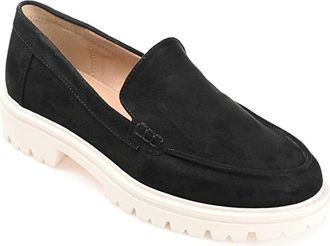 Journee Collection Erika Womens Flat Shoes Black : 7.5 M, Faux Leather