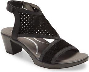 Naot Destiny Sandal in Black Suede/Coal Nubuck at Nordstrom Rack, Size 10Us / 41Eu