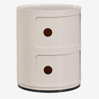 Sklum Mesa Auxiliar Redonda Con Estantes Babel Sklum