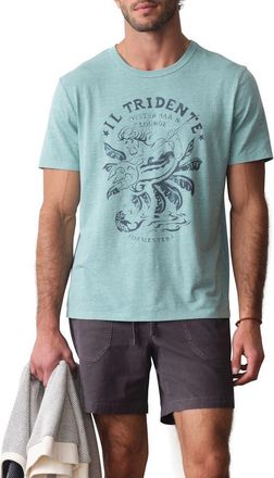 Marine Layer Hemp & Cotton Graphic T-Shirt in Latigo Bay at Nordstrom, Size Xx-Large