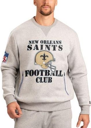 Starter Mens Starter Gray New Orleans Saints Locker Room Throwback End Zone Pullover Sweatshirt at Nordstrom, Size X-Large