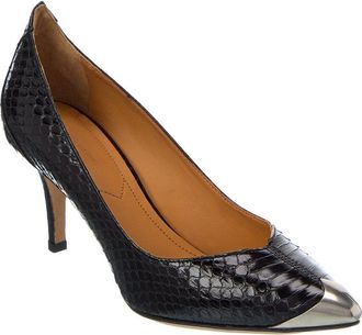 Isabel Marant Pavis Snake-Embossed Leather Pump