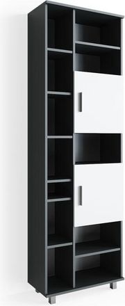 Vicco Armario de baño Ilias, Antracita/blanco, 60 x 190 cm