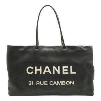 Chanel Pre-owned Tote Bags, female, Black, Size: ONE SIZE Pre-owned Vintage Shoulder Tote