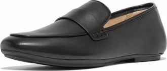 FitFlop Womens Delicato Soft Leather Loafers In Black