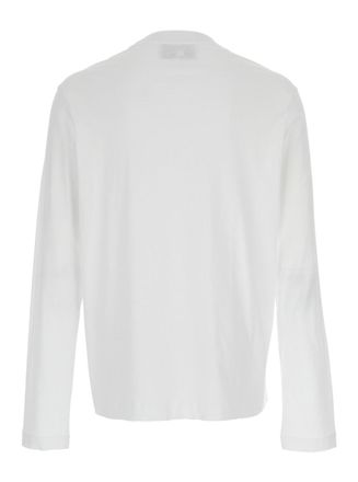 Ami Logo-Embroidered Organic Cotton T-Shirt - White