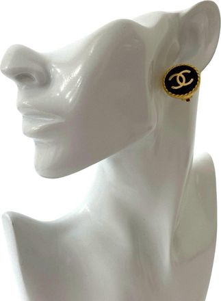 Chanel gold gold Plating Clip Earrings (Pre-Owned)