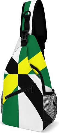 Generic Monterey Flag Mens Crossbody Chest Sling Bag for Travel Hiking Lightweight Shoulder Bags with Small Side