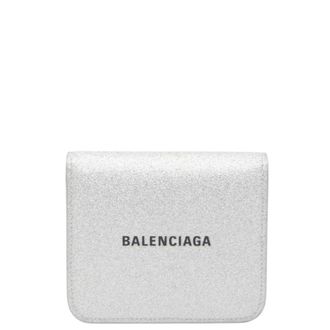 Balenciaga Silver Leather Wallet (Bi-Fold) (Pre-Owned)