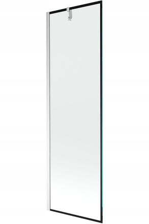 Desconocido Desconocido - Mampara De Ba&ntilde;era 1 Hoja Vidrio Transparente, 60x150 Cm, Perfil Cromo