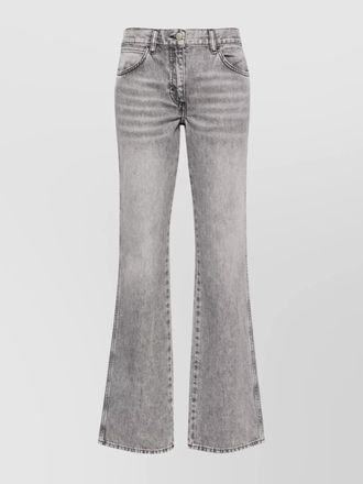 Iro denim trousers with cowl effect and wrap design