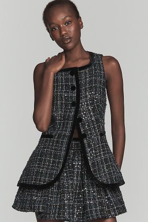 Maude Beau Button-Front Vest Top