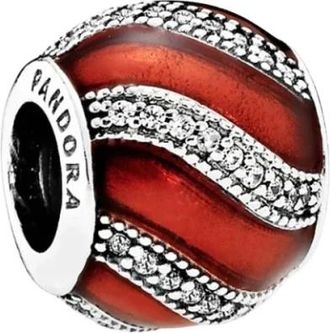 Pandora Feestelijke Versiering Bedel - Dames - Accessoires - Rood - Maat: ONE Size