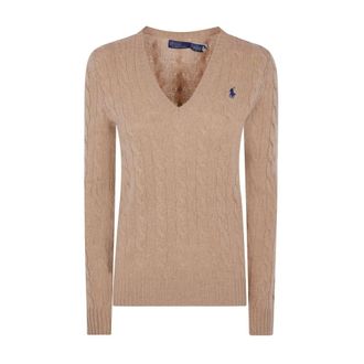 Polo Ralph Lauren Truien & Vesten, Dames, Beige, M, Wol, Kimberly Kabelgebreide Trui