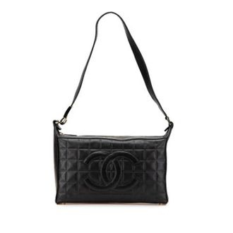 Chanel Pre-owned Shoulder Bags, female, Black, Size: ONE SIZE Pre-owned Quilted Lambskin Shoulder Bag