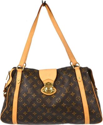 Louis Vuitton Stresa Monogram Canvas Brown Canvas Handbag (Pre-Owned)