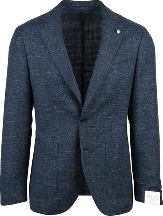 L.B.M. 1911 Blue Wool Cotton Linen Jacket