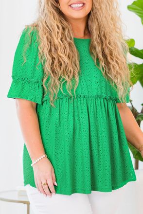 Azura Exchange Blouse met oogjesdetail