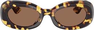 Oliver Peoples 0ov5606su Oval Tortoiseshell Sunglasses with Bold Retro Design