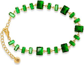 Bruno Magli Pasqualina Gold Bracelet, Smeraldo