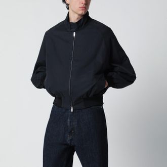 STUDIO NICHOLSON Bomber Over blu inchiostro in misto cotone