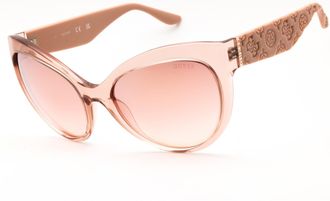 Guess GU00130 Injected Propionate Cat-Eye Sunglasses - Beige