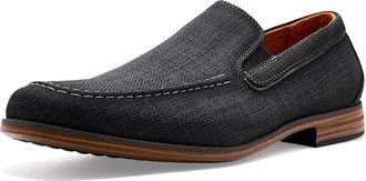 Stacy Adams Ridgely Moc Toe Slip-On Loafer Mens Shoes Charcoal : 11.5 M, Canvas
