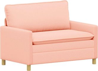vidaXL Sof&aacute; Rosa 126 X 81 X 87,5 Cm Tela Vidaxl
