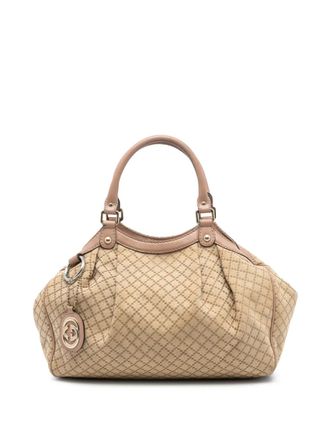 Gucci 2016-2025 Medium Diamante Canvas Sukey tote bag - women - Canvas/Leather - One Size - Brown