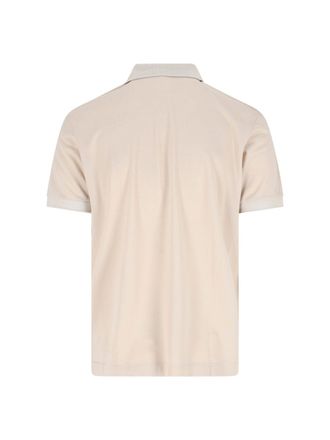 Lacoste Mens T-Shirts And Polos Beige Silk