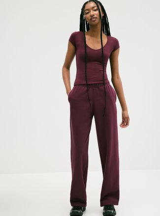 Twik Womens Straight-leg fleece pant