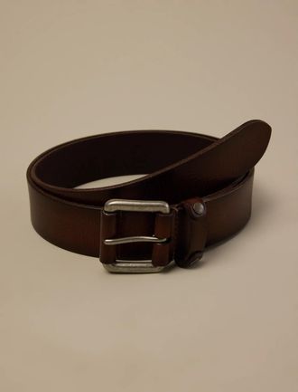 Lucky Brand Leather And Studs Keeper Belt