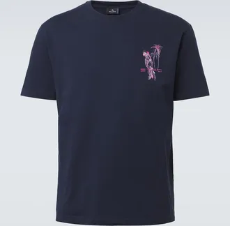 Etro T-shirt in jersey di cotone con stampa