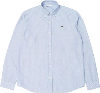 Edmmond Studios Duck Shirt Oxford - Heren - Casual Overhemden - Blauw - L - Katoen - Overhemden