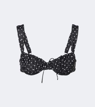 Faithfull The Brand Dinard polka-dot bikini top