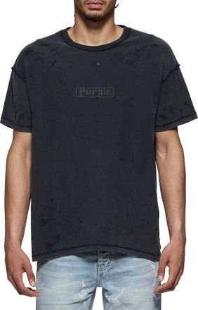 Purple Textured Inside Out Graphic T-Shirt in Black at Nordstrom, Size Xx-Large