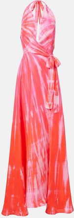 Anna Kosturova Abito in seta con scollo allamericana