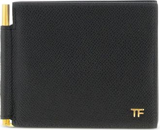 Tom Ford money clip logo wallet - Black