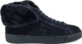 Santoni Enkellaarsjes - Dames - Winterlaarzen - Blauw - 37 EU - Schoenen