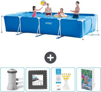 Intex Piscina Con Estructura Rectangular - 450x220x84 Cm - 7-piezas Scb131